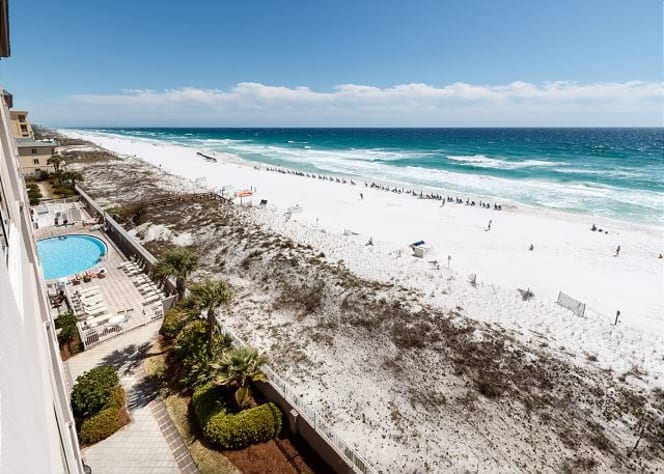 Another view of the sand dunes and beach of Okaloosa Island
