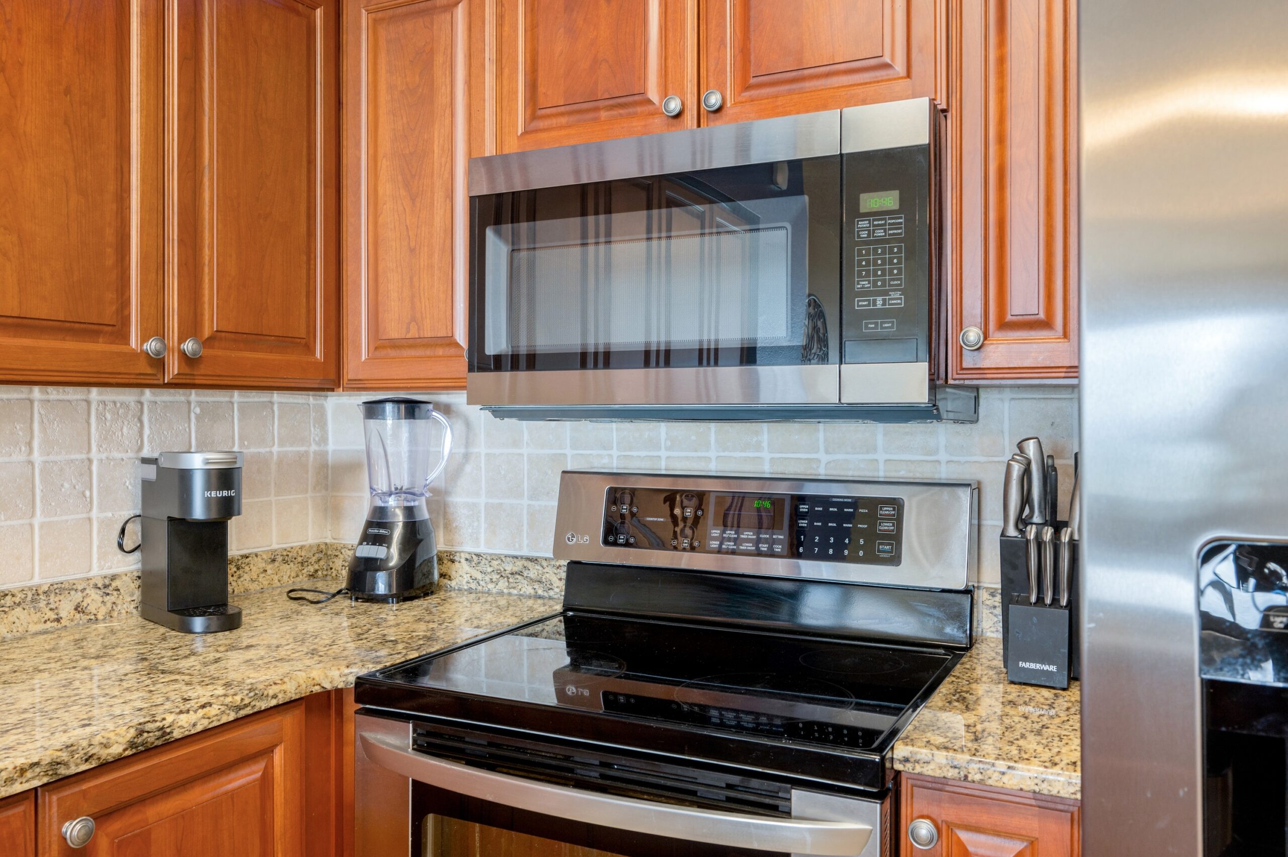 Fully stocked kitchen in our 3 bedroom vacation rental on Okaloosa Island