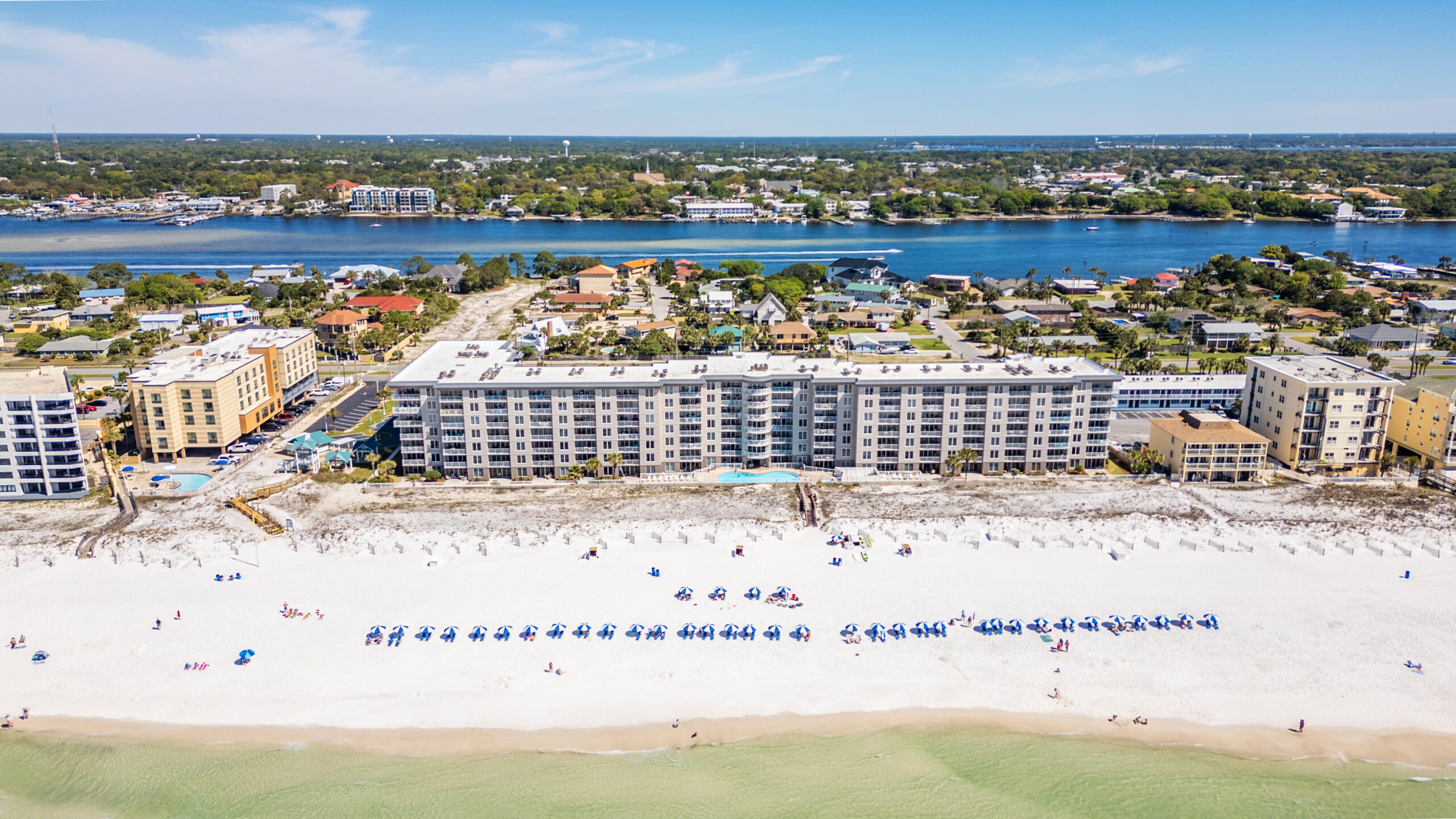 Owners provide complimentary beach service for vacation rental guests